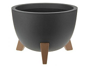 Кашпо ФЛОРИАН D250мм 4,2л, графитовый IDEA М3186