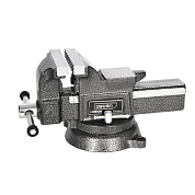 Тиски стальные Deli YS EDL2904Z, поворотные, с наковальней, 4"-100 мм
