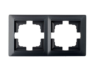 Рамка 2-местная графит, Стиль, Bylectrica ЮЛИГ.735212.215гр