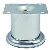 Опора меб. мет. TB019 (B140) d50 h50 хром AKS 34288