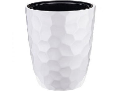 Кашпо МОЗАИКА D340 мм H390 мм со вставкой, белый IDEA М3409