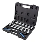 Набор головок 8-24 мм 1/2'' 6-гр с Т-образной трещоткой 17 пр Forsage F-4171