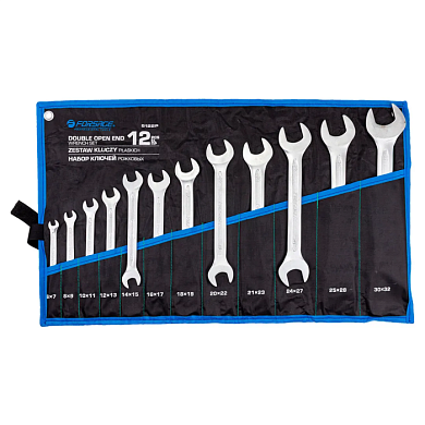 Набор рожковых ключей 6х7-30х32 мм 12 пр Forsage F-5122P