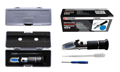 Рефрактометр 3 в 1, антифриз, электролит, омывающая жидкость Forsage F-9G0303