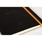 Еженедельник недатированный Clairefontaine Rhodia "Rhodiarama Perpetual", 148x210 мм, 128 страниц, черный