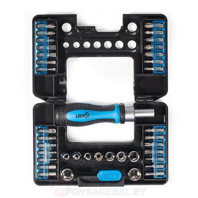 Отвертка реверсивная с битами серии МАСТЕР КВТ НБ-38