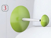 Держатель для туалетной бумаги Aqua (салатный) BEROSSI АС 22838000