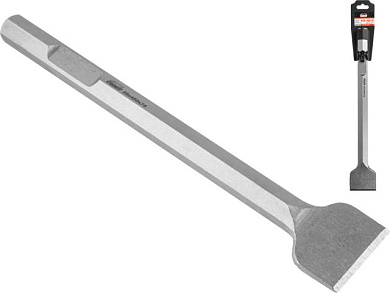 Лопаточное зубило шестигр. 28 мм 450x75 мм, НЕХ, шестигранник GEPARD GP0715-450