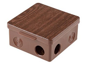 Коробка распаечная ОП 100х100х50мм, бук, 8 мембр. вх. IP54 Юпитер JP7113-13