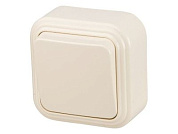 Выключатель 1 клав., открытый, до 6А бежевый, VA 16-131-БЖ Юпитер JP7430-01