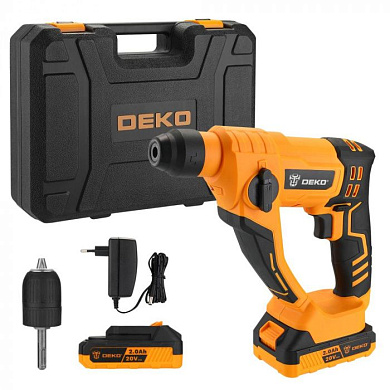 Перфоратор аккумуляторный DKCH20 SET DEKO 063-4412