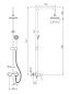 Душевая система со смесителем без излива и тропическим душем, цинк, хром Ledeme L2409