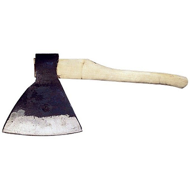 Топор кованный, в сборе, 1900/2100 г, деревянное топорище, 500 мм, М2, ''Мясоруб'', г. Вача Россия 21657