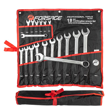 Набор комбинированных ключей 18 пр. Forsage F-5181P