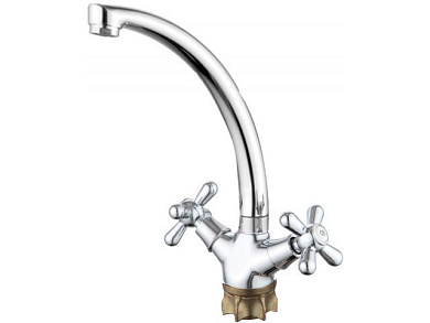 Смеситель для умывальника вентильный тип I, серия 340, поворотный C-излив ECONOCE EC0344