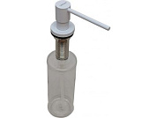 Дозатор моющего средства встраиваемый в мойку, латунь/пластик, белый GERHANS K50403W