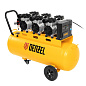 Компрессор безмасляный, малошумный DLS 2250/100, 2250 Вт, 3x750, 100 л, 410 л/мин блок управления/ Denzel 58029