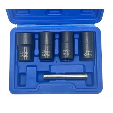 Набор головок-экстракторов 17-22 мм 1/2" 5 пр, 42CrMo H-D HD-06039
