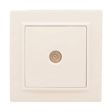 Розетка TV 1-мест, СП бежевый 75Ом 5-862МГц Минск EKF ERA00-027-20