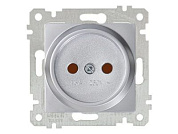 Розетка 1-ая, скрытая, без рамки, б/з, шторки, серебро, RITA, 10 A, 250 V, IP 20, Mutlusan 22006060282