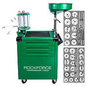 Установка пневматическая для сбора отработанного масла 80 л с набором спец.инструмента 61 пр. RockForce RF-HC-3280