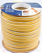 Уплотнитель для окон и дверей тип D 9х7.4мм/100м белый Vorel 76757