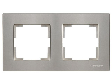 Рамка 2-ая горизонтальная титан, RITA, Mutlusan 22208001283