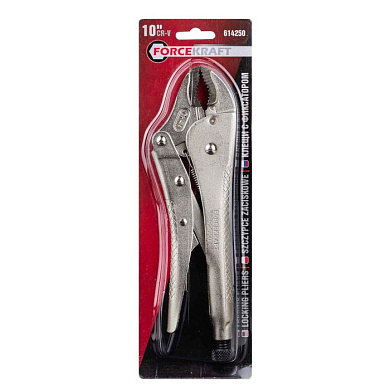 Зажим гейферный с овальными губками Profi 250 мм ForceKraft FK-614250