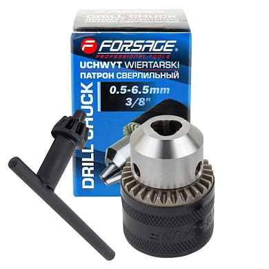 Патрон цанговый для дрели 0.6-6 мм, 3/8'' Forsage F-G00529