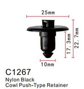 Клипса для крепления внутренней обшивки а/м Форд, пласт., 100 шт Forsage C1267(Ford)