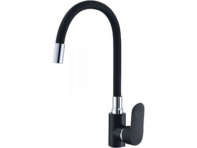 Смеситель для кухни D35-A, серия 290 черный, гибкий излив ECONOCE EC0293
