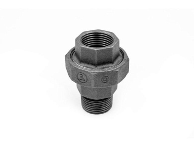 Американка под конус 1 1/2" вн.-нар. чугун черн., AV Engineering AVEC551000112