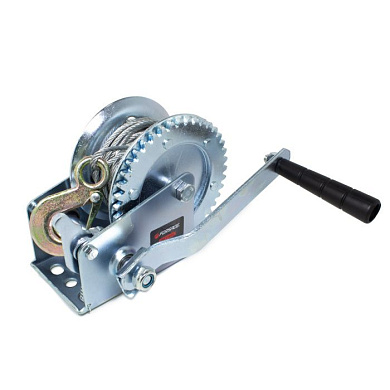 Лебедка ручная барабанная, 450 кг, стальной трос, диаметр троса 4.5 мм, длина троса 10 м Forsage F-TRT1101C