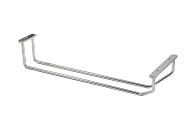 Держатель подвесной для бокалов однорядный 340*65*114, хром RU 104416