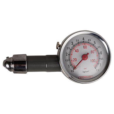 Манометр в метал. корпусе 7,5 АТМ в пластиковом футляре SKYWAY S07701002