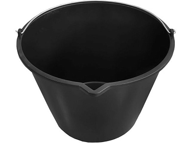 Ведро строитеьное 16 л, пластм. кругое с мерной шкаой и носиком ВОЛАТ 20803-16