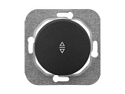 Выключатель 1 клав. промежуточный (cкрытый, 10А) графит, Прованс, (перекрестный) Bylectrica С6/2 10-3362гр