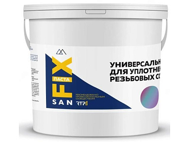 Паста уплотнительная, универсальная, 450 мл., ведро, графит, SANFIX 41675