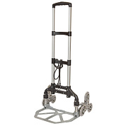 Тележка платформенная складная с телескопической ручкой и колесами на шарнирах для перемещения по неровным поверхностям и ступенькам, 390х480 мм, г/п 70 кг Forsage F-106-6S