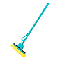 Швабра отжимная, 110 см, губка PVA 26х5,5х6 см, телескопическая рукоятка, бирюзовая, Home Palisad 93581