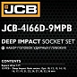 Набор глубоких ударных головок 15 пр., 1/2'' 12-гр 10-36 мм JCB JCB-4166D-9MPB