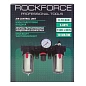 Блок подготовки воздуха, фильтр-регулятор + лубрикатор, 3/8" RockForce RF-BC3000