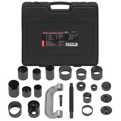 Съемник сайлентблоков и подшипников с набором оправок 21 пр. PATRON P-921T2