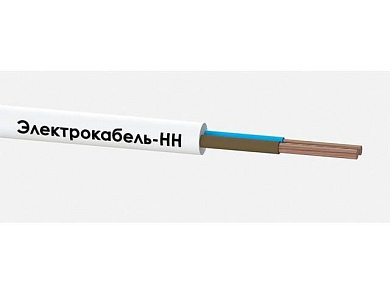 Провод ПВС 2х2,5, бухта 100 м, белый Электрокабель НН 1534724