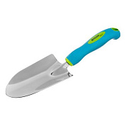 Совок посадочный широкий, 90 х 320 мм, нержавеющая сталь, двухкомпонентная рукоятка, Premium Plus Palisad 62051