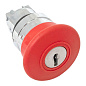 Исполнительный механизм кнопки XB4 "Грибок" красный поворотный с фиксацией с замком EKF PROxima XB4BA1F-R