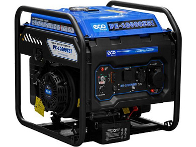 Электростанция, генератор инверторный бензиновый PE-10000ESI, инверторный, электростарт, 7.5 кВт, 230 В, автозапуск, бак 25.0 л ECO EC1710-3