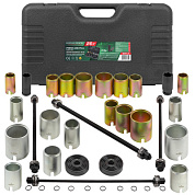 Набор инструментов для замены сайлентблоков, втулок и подшипников 26+2 пр. RockForce RF-933T1+2