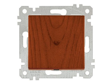 Выключатель 1-клав. двухполюсный, скрытый, без рамки, винт. зажим, вишня, RITA, 10 A, 250 V, IP 20, Mutlusan 22004050256