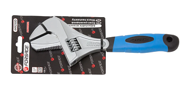 Ключ разводной 250 мм, двухзахватный с переставной губкой и прорезиненной рукояткой Forsage F-649250D